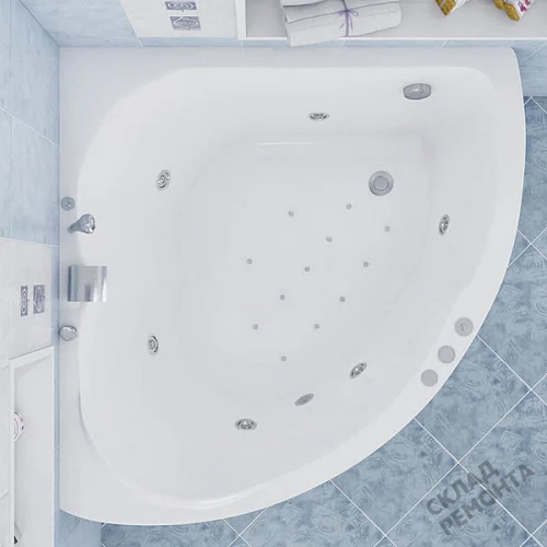 Фото Ванна акриловая Aquanet Fregate 120*120  купить в Краснодаре: цена, описание, фото. Интернет-магазин 5