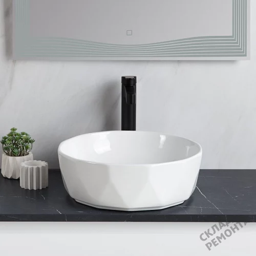 Фото Раковина накладная BelBagno BB1409 41 см купить в Краснодаре: цена, описание, фото. Интернет-магазин 6