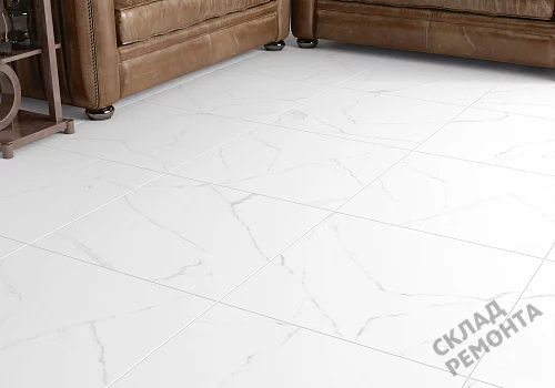 Фото Керамогранит матовый Alma Ceramica Каррара GFU04CRR00R светло-серый 600*600*9 – купить в Краснодаре: цена, описание, фото. Интернет-магазин 2