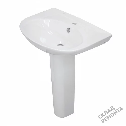 Фото Пьедестал для раковины Sanita Luxe Classic CLCSLWB01, белый купить в Краснодаре: цена, описание, фото. Интернет-магазин 2