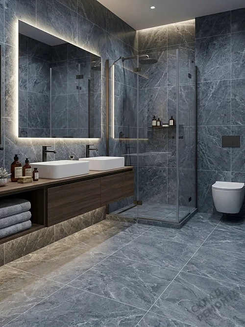 Фото Керамогранит матовый Diamond Ceramics 66N26 серый 600*600*9,5 – купить в Краснодаре: цена, описание, фото. Интернет-магазин 1
