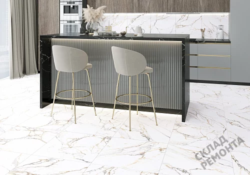 Фото Керамогранит матовый Alma Ceramica Тренди GFU04TRD04R белый 600*600*9 – купить в Краснодаре: цена, описание, фото. Интернет-магазин 2