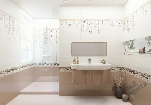 Фото Вставка Alma Ceramica Айленд DWA11ALD024 разноцветный 200*600 – купить в Краснодаре: цена, описание, фото. Интернет-магазин 3