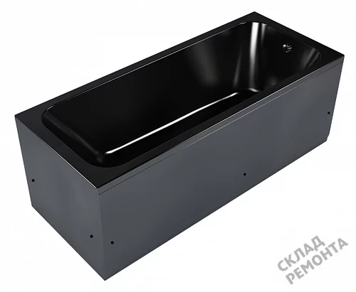 Фото Ванна акриловая Метакам Strict Black 160*70  купить в Краснодаре: цена, описание, фото. Интернет-магазин 6