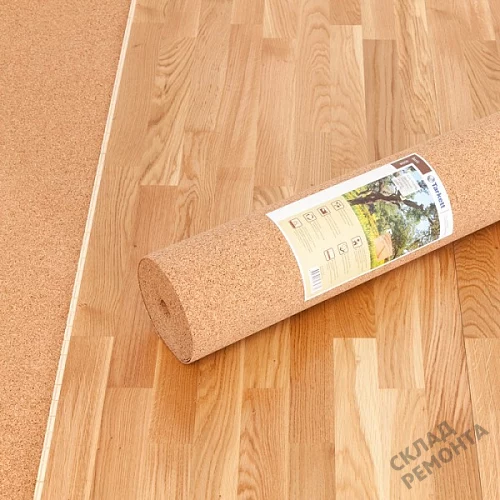 Фото Подложка рулонная Amorim пробковая, GO4CORK NATURE 2-5 мм под ламинат и паркет бежевая – купить в Краснодаре: цена, описание, фото. Интернет-магазин 6