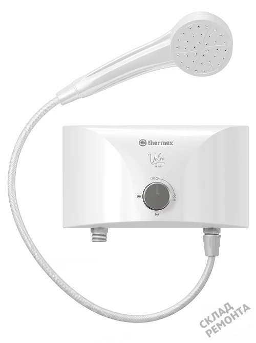 Фото Водонагреватель проточный Thermex Vetro 6500 shower – купить в Краснодаре: цена, описание, фото. Интернет-магазин 2
