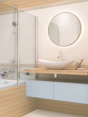Плитка настенная Alma Ceramica Релакс TWU09RLX004 бежевый 249*500