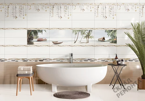 Фото Вставка Alma Ceramica Айленд DWA11ALD004 разноцветный 200*600 – купить в Краснодаре: цена, описание, фото. Интернет-магазин 2
